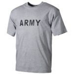 T-Shirt „Army“ – Grau