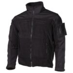 Veste polaire Combat Noir Ripstop YKK Tactique