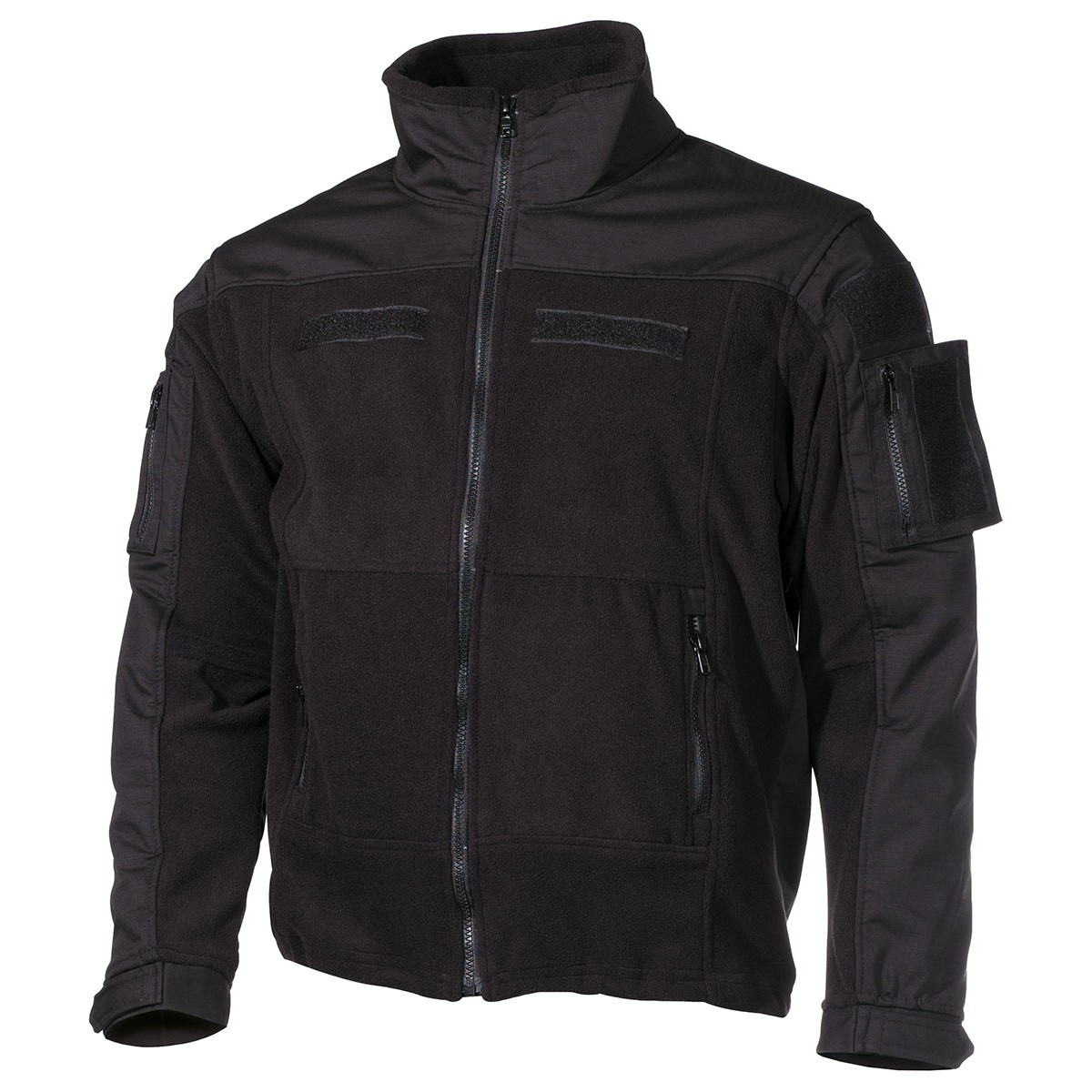 Veste polaire Combat Noir Ripstop YKK Tactique Veste polaire Combat Noir Ripstop YKK Tactique