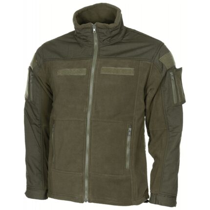Fleece-Jacke Combat Oliv Ripstop YKK Taktisch