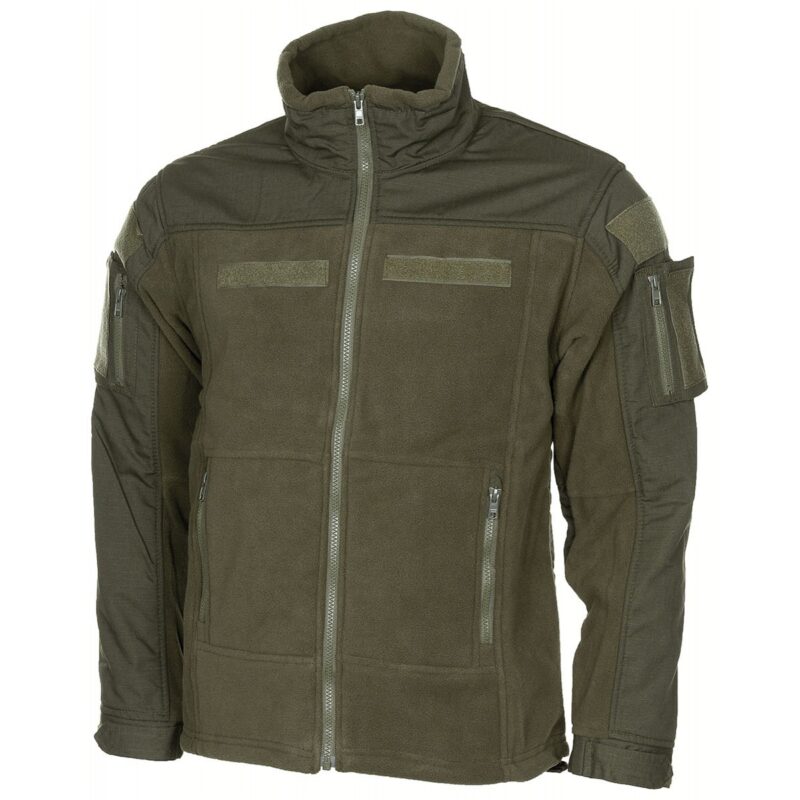 Fleece-Jacke Combat Oliv Ripstop YKK Taktisch