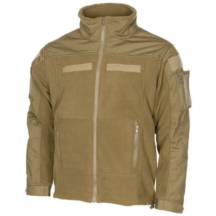 Fleece-Jacke Combat Coyote Tan Ripstop YKK Taktisch