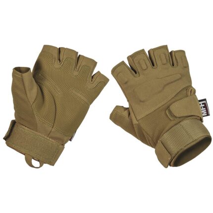 Tactical Handschuhe „Pro“ – Ohne Finger, Coyote Tan