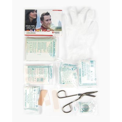 Taktisches MIL-TEC First Aid Kit PRO 25-tlg. (Grün) mit MOLLE-Befestigung. Robust, kompakt, inkl. Rettungsdecke und Verbandsmaterial.