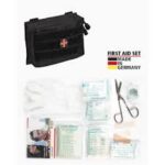 Taktisches MIL-TEC First Aid Kit PRO 25-tlg. (Schwarz) mit MOLLE-Befestigung. Robust, kompakt, voll ausgestattet für Einsatz & Outdoor.