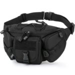 KOMBAT Taktische Bauchtasche Velcro – Schwarz – Bild 3