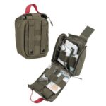 MIL-TEC® IFAK Pouch 20-Pieces Laser Cut Olive – schnell zugängliches taktisches Erste-Hilfe-Set – Image 2