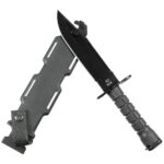 Taktisches Bajonett mit Drahtscherenfunktion & Schleifstein