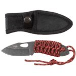 Coltello da collo e EDC compatto con lama in 3Cr13 lavata a pietra
